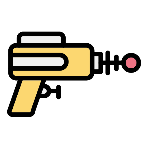 pistola laser Generic Outline Color icono