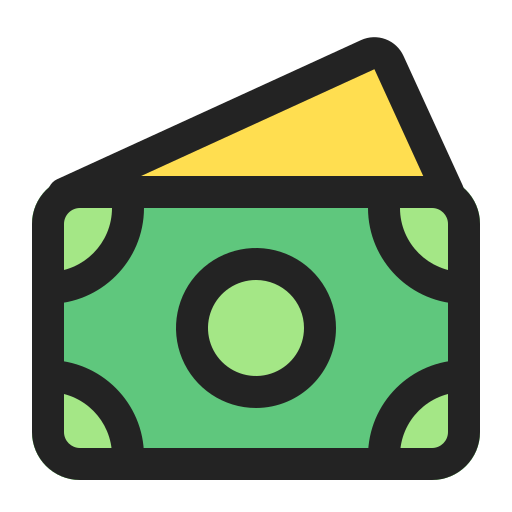 Cash money Generic Outline Color icon