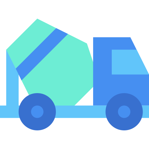 콘크리트 트럭 Generic Blue icon