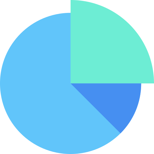 Круговой круговой график Generic Blue иконка