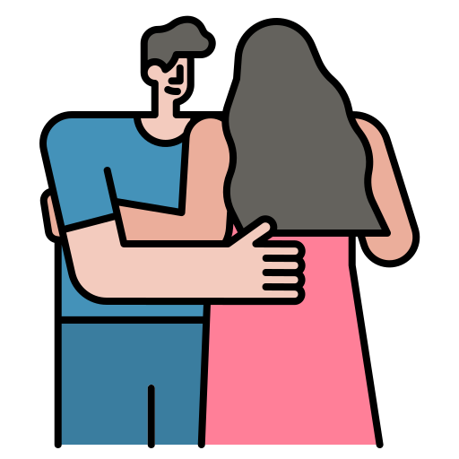 Hug Generic Outline Color icon