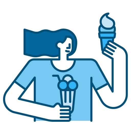 Ice cream Generic Blue icon