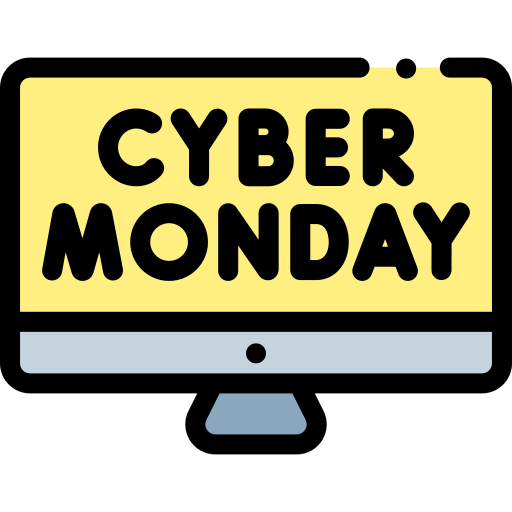 cyber monday Detailed Rounded Lineal color icono