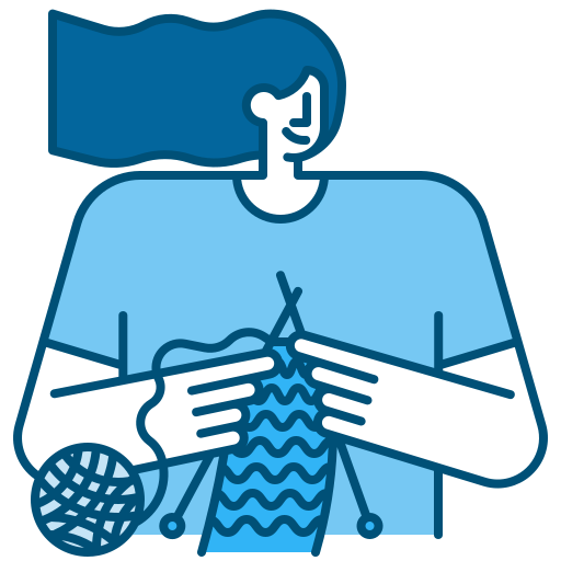 Вязание Generic Blue иконка