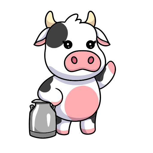 Cow Generic Thin Outline Color icon