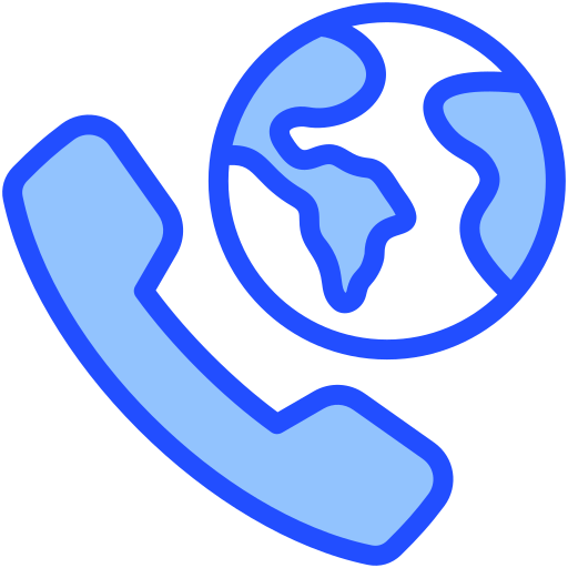 conexión global Generic Blue icono