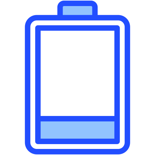batterie faible Generic Blue Icône