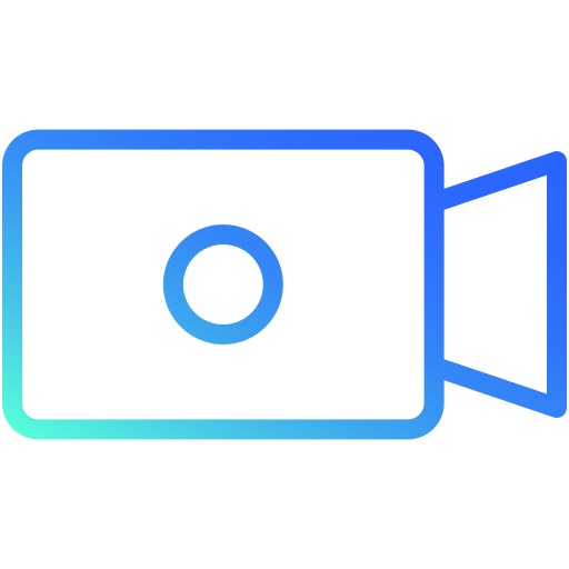 video-oproep Generic Gradient icoon