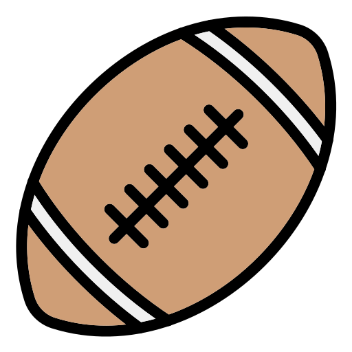 Rugby Generic Outline Color icon