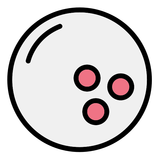 볼링 공 Generic Outline Color icon