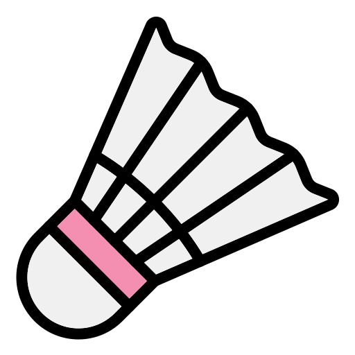 셔틀콕 Generic Outline Color icon