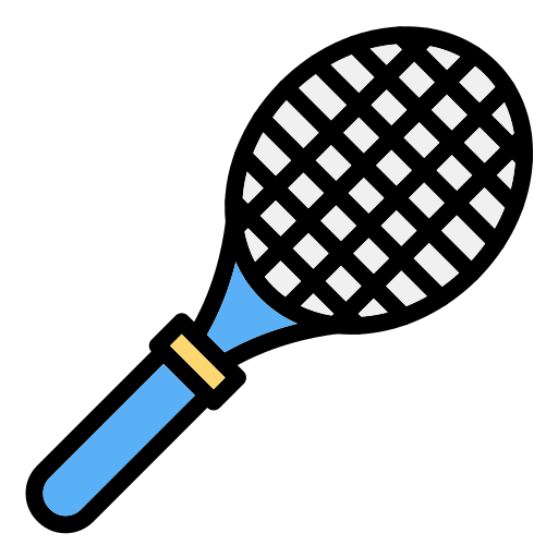 raquete de tênis Generic Outline Color Ícone