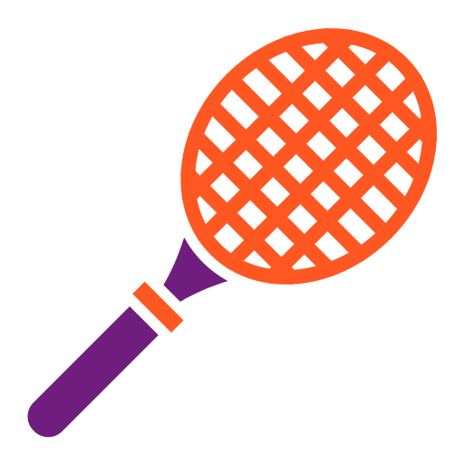 raqueta de tenis Generic Flat icono