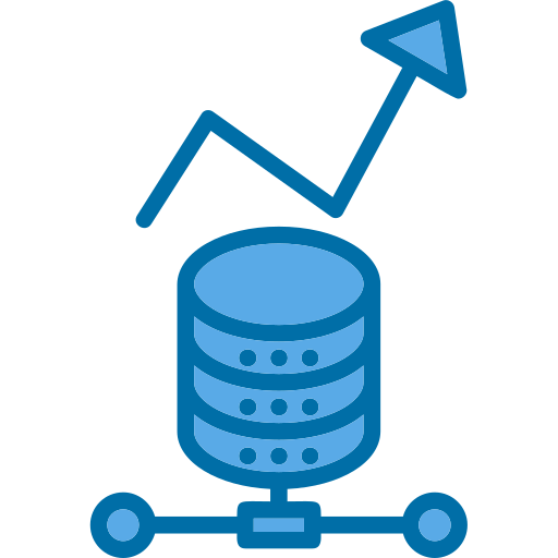 Data Analytics Generic Blue icon