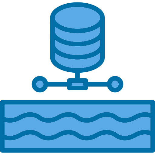 data lake Generic Blue icon