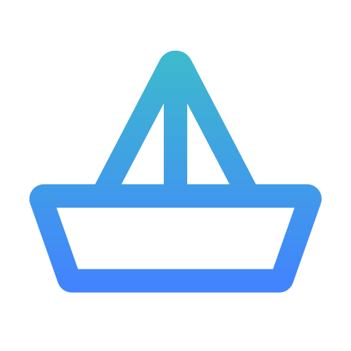 Paper boat Generic Gradient icon