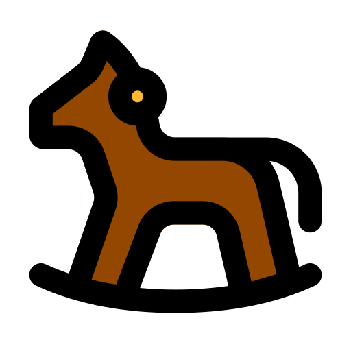 cavallo a dondolo Generic Outline Color icona