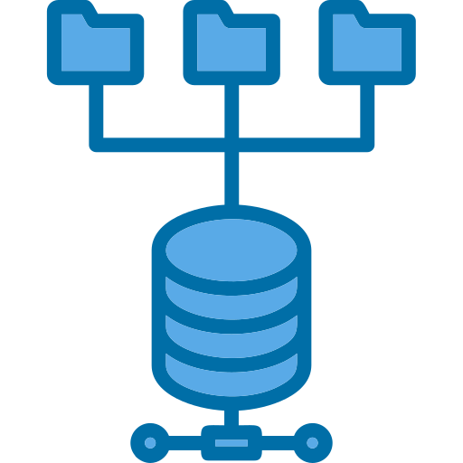 데이터 소스 Generic Blue icon