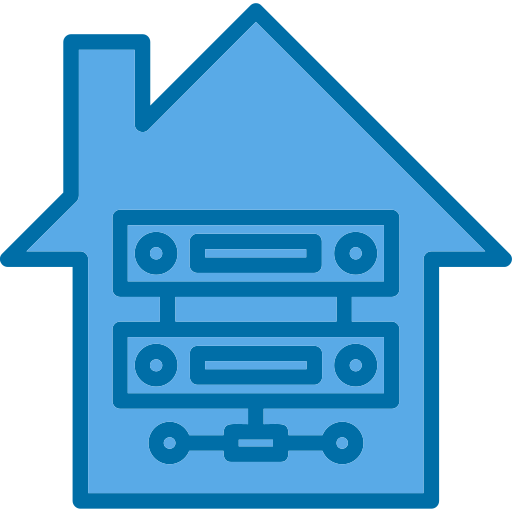Data warehouse Generic Blue icon