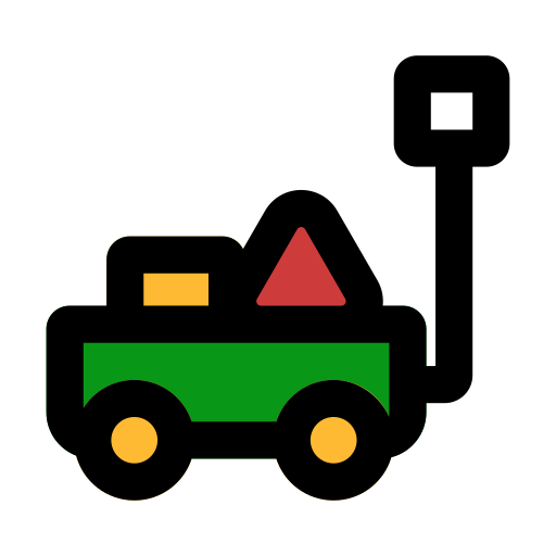 tren de juguete Generic Outline Color icono