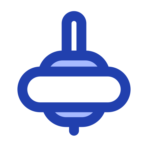 Spinning top Generic Blue icon