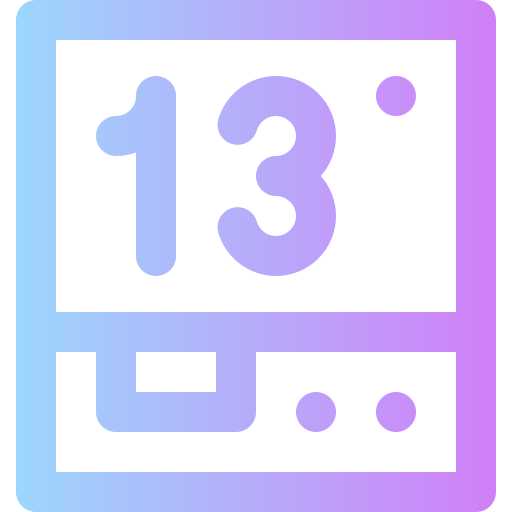 thermostat Super Basic Rounded Gradient icon