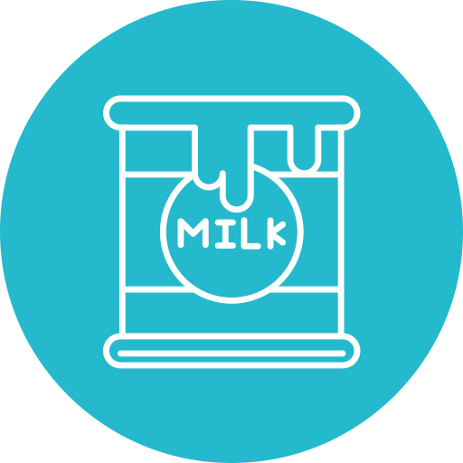 mleko skondensowane Generic Flat ikona
