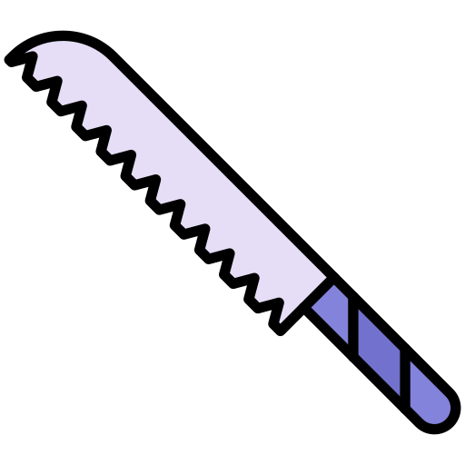 couteau à pain Generic color lineal-color Icône