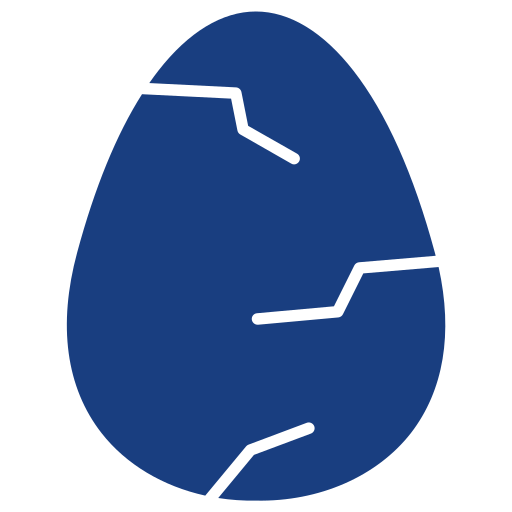 깨진 계란 Generic Blue icon