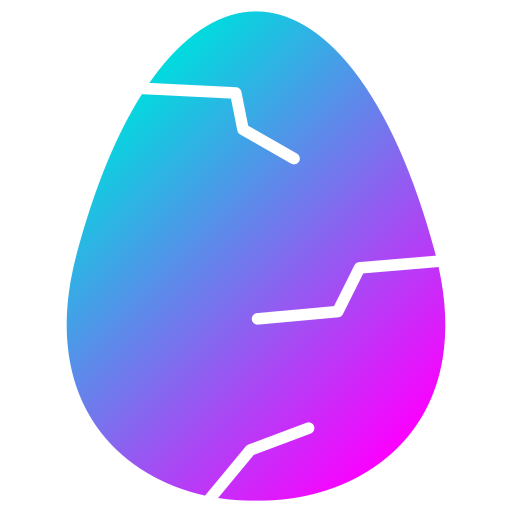 Треснутое яйцо Generic Flat Gradient иконка