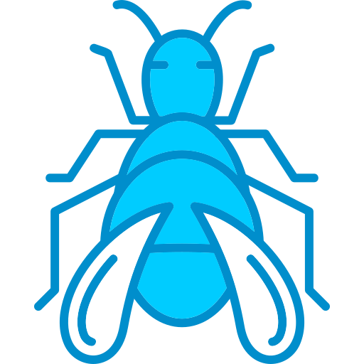 Bug Generic Blue icon