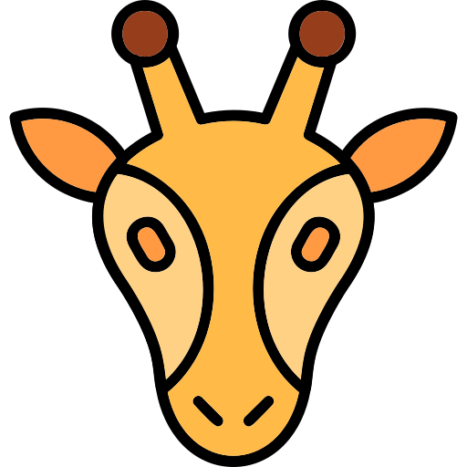 giraffa Generic Outline Color icona
