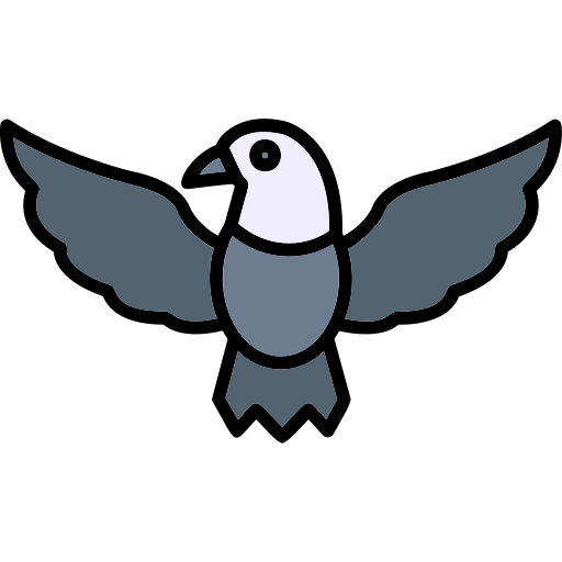비둘기 Generic Outline Color icon