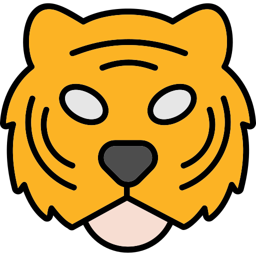 tigre Generic Outline Color icona