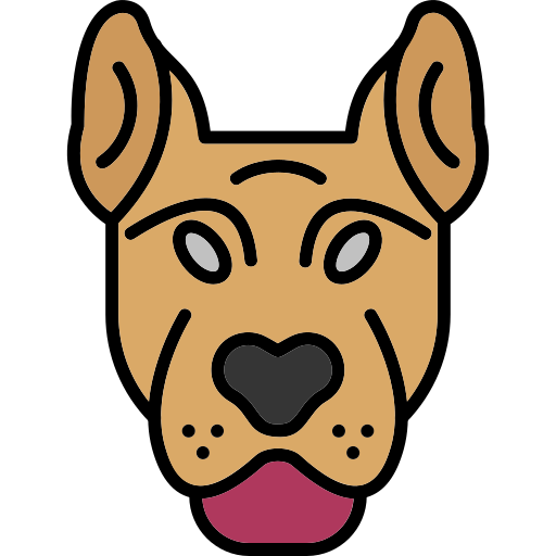 Dog Generic Outline Color icon