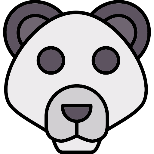 Panda Generic Outline Color icon