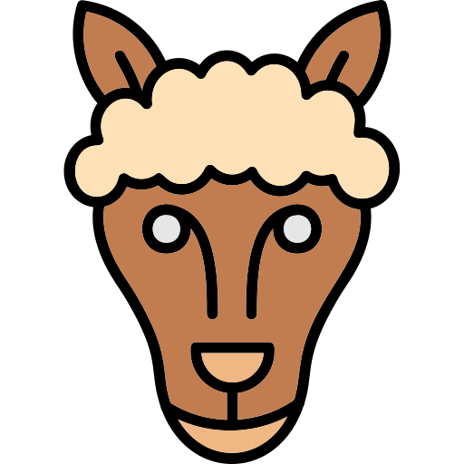 alpaca Generic Outline Color icono