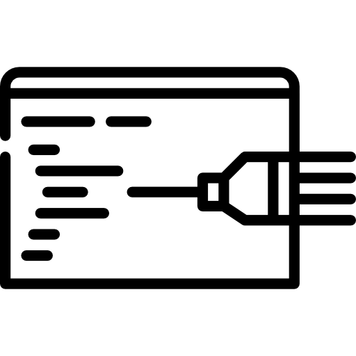 inyección de código Special Lineal icono