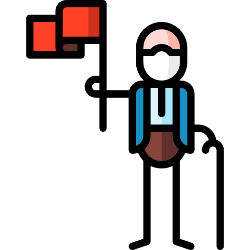 menschenrechte Puppet Characters Lineal Color icon