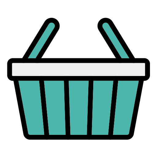 Shopping basket Generic Outline Color icon