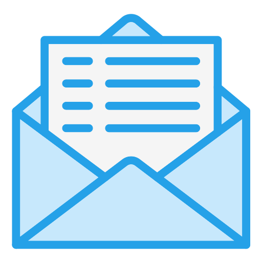 우편물 Generic Blue icon