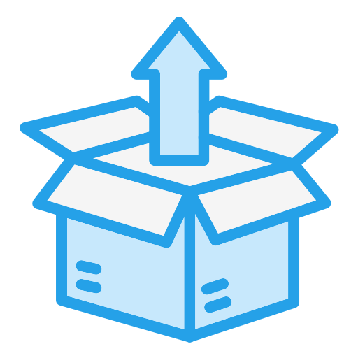 Unboxing Generic Blue icon