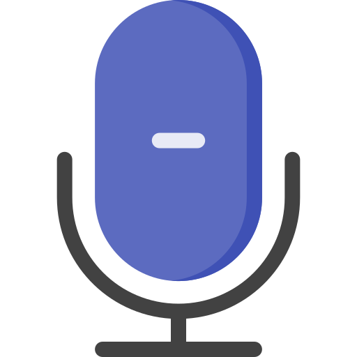 Микрофон караоке Generic Flat иконка