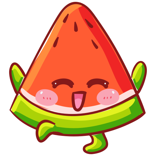 Watermelon Generic Outline Color icon