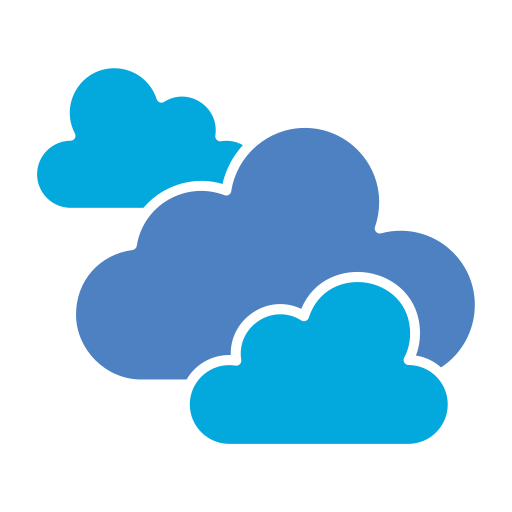 Clouds Generic Blue icon