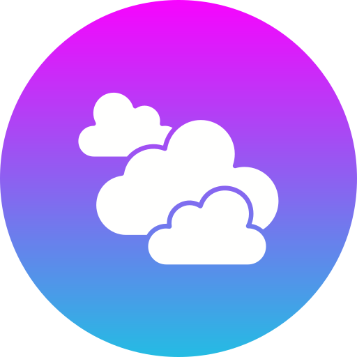 wolken Generic Flat Gradient icoon