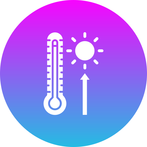 hohe temperatur Generic Flat Gradient icon