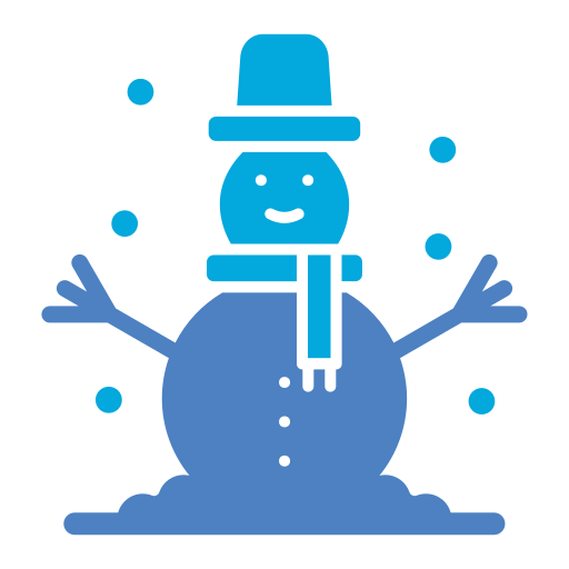 눈사람 Generic Blue icon