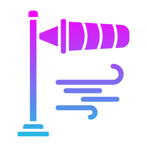 windrichting Generic Flat Gradient icoon