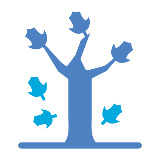 herbstbaumblätter Generic Blue icon